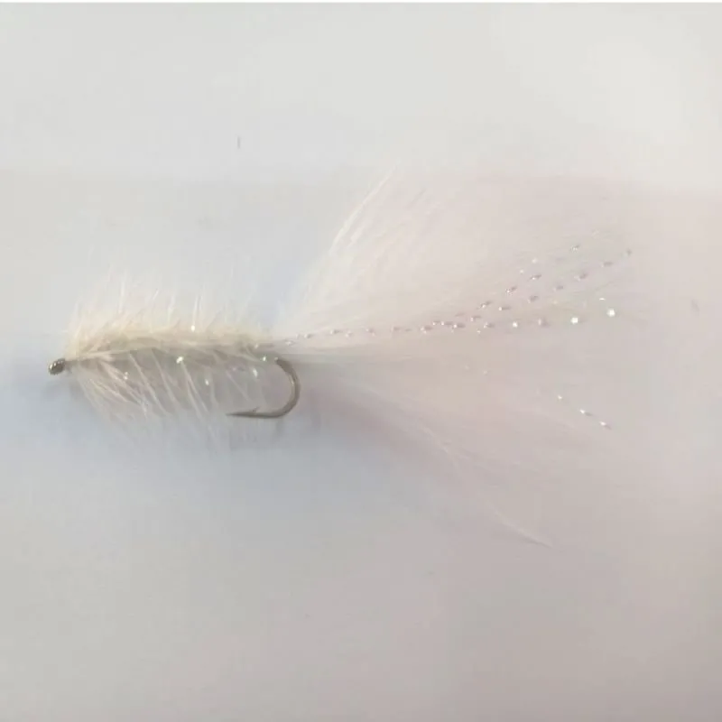 Isca de Fly Woolly Bugger #8 white