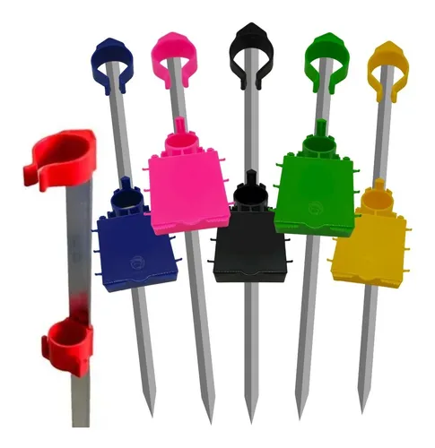 Suporte calao Espera Vara Pesca Completo 1,5m Aluminio