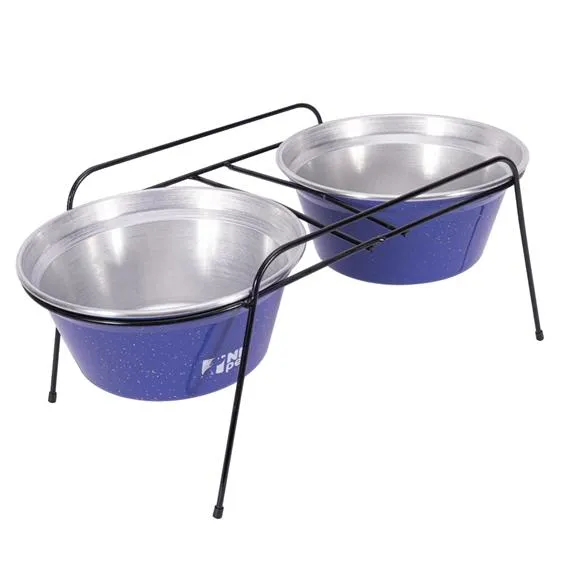 Comedouro Aramado Duplo Medio - NF Pet