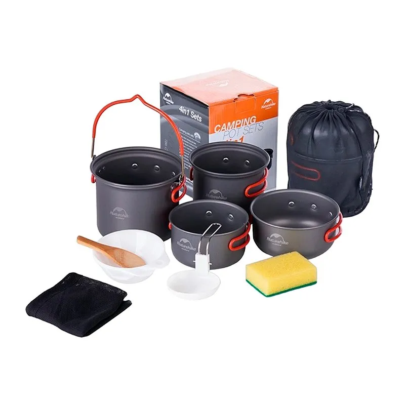Kit De Panelas 4 Peças Mountain Cook - Naturhike
