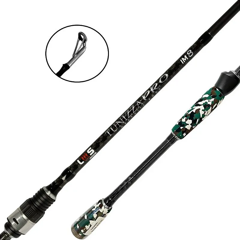 Vara Para Carretilha 3 Partes Pro Cast 6'0 1.80mts IM8 - Lms