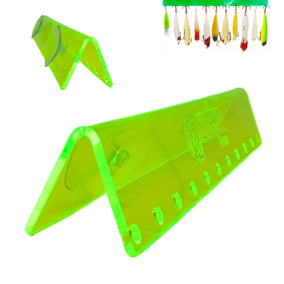 Suporte Porta Iscas Artificiais Acrílico com Ventosa