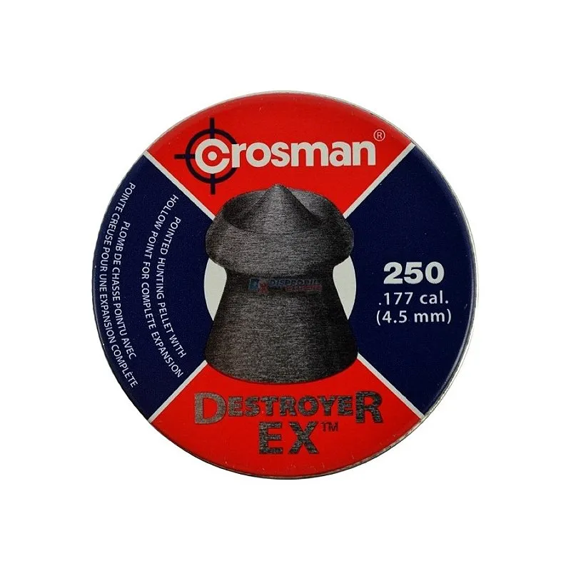 Chumbinho Destroyer EX 4.5mm 14.30 Grains 250un - Crosman