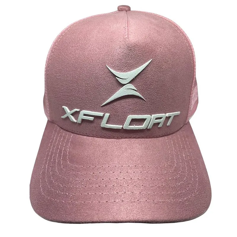 Boné Xfloat Liso Redinha Aba Curva Top cor rosa branco