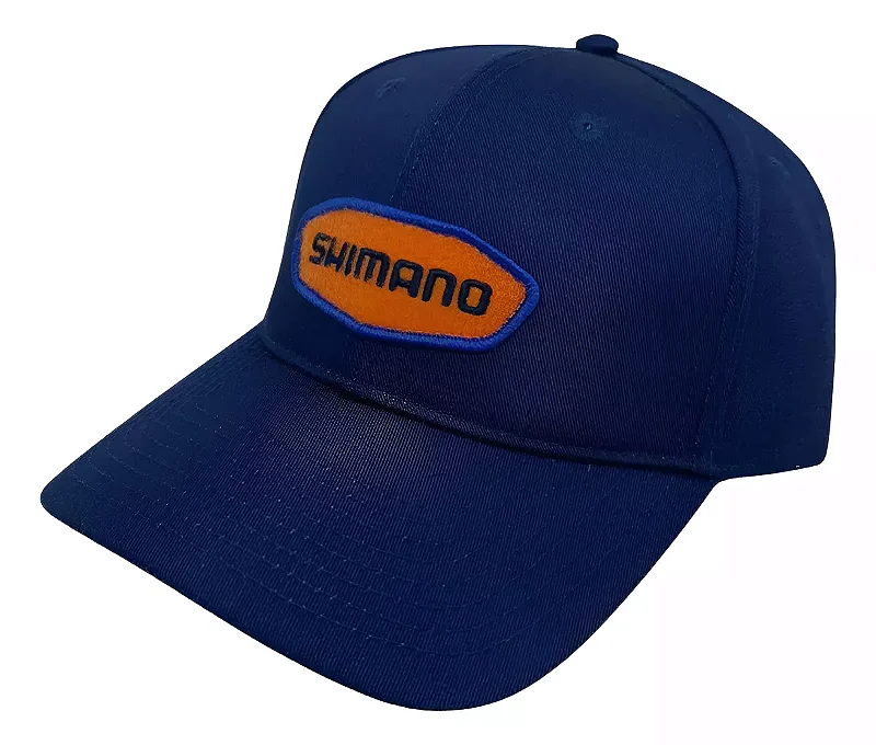 BONE SHIMANO AZUL LOGO LARANJA