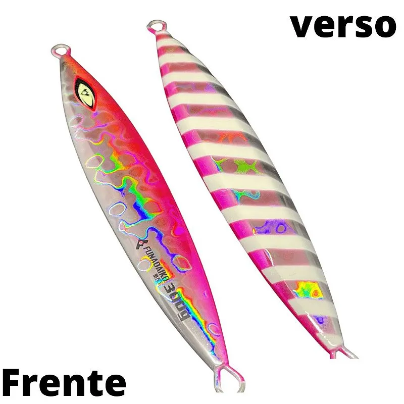 Isca Artificial Jig Ahi Fishing By M&W 300gr 18cm Cor rosa glow rosa