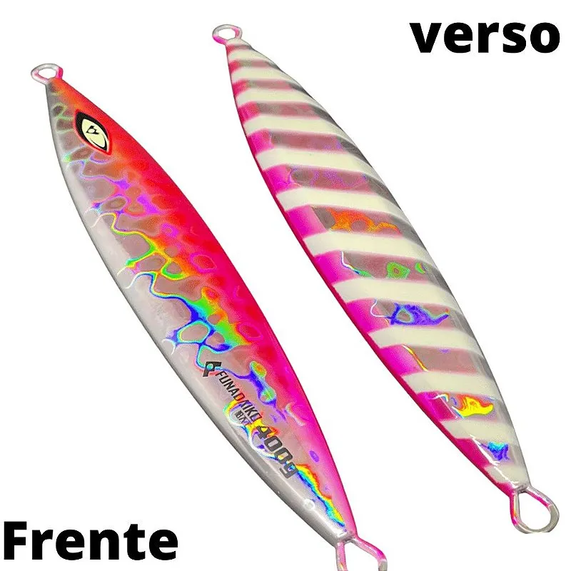 Isca Artificial Jig Ahi Fishing By M&W 400gr 20cm Cor rosa glow prata