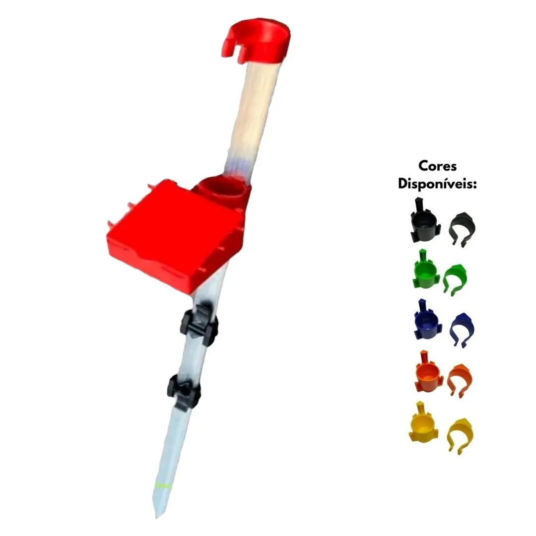 Suporte De Vara Retrátil Asplast com Caixa  - 0,80m ~ 1,50m