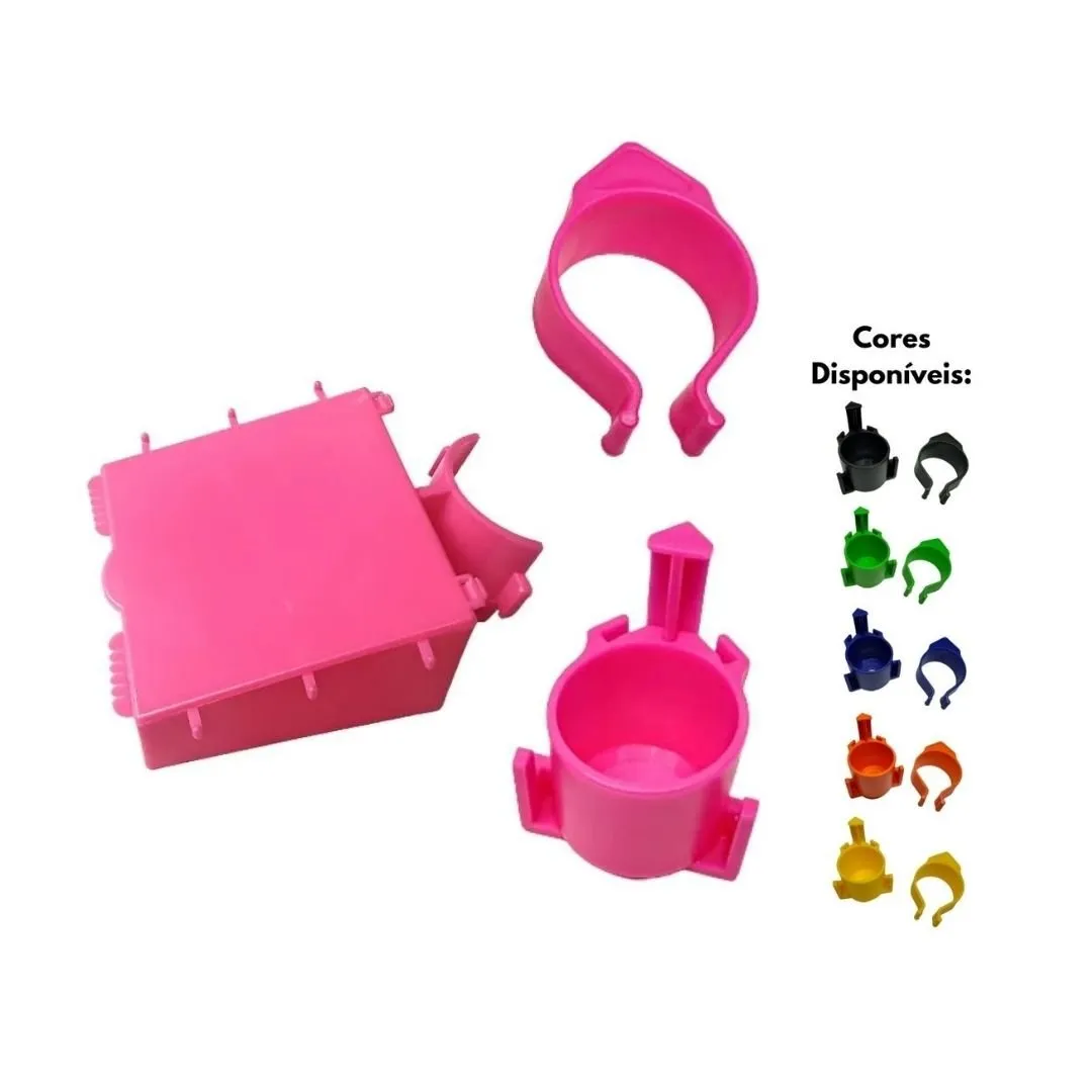 Acessórios para Suporte de Vara Asplast - Suporte Superior, Copo Inferior, Caixa Porta Isca