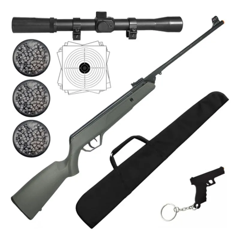 Carabina Cbc Ag11 5,5mm + Capa + Chumbinho + Luneta