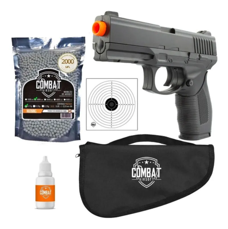 Pistola Airsoft Spring Vg24/7 V310 + Capa + Bbs + Oleo