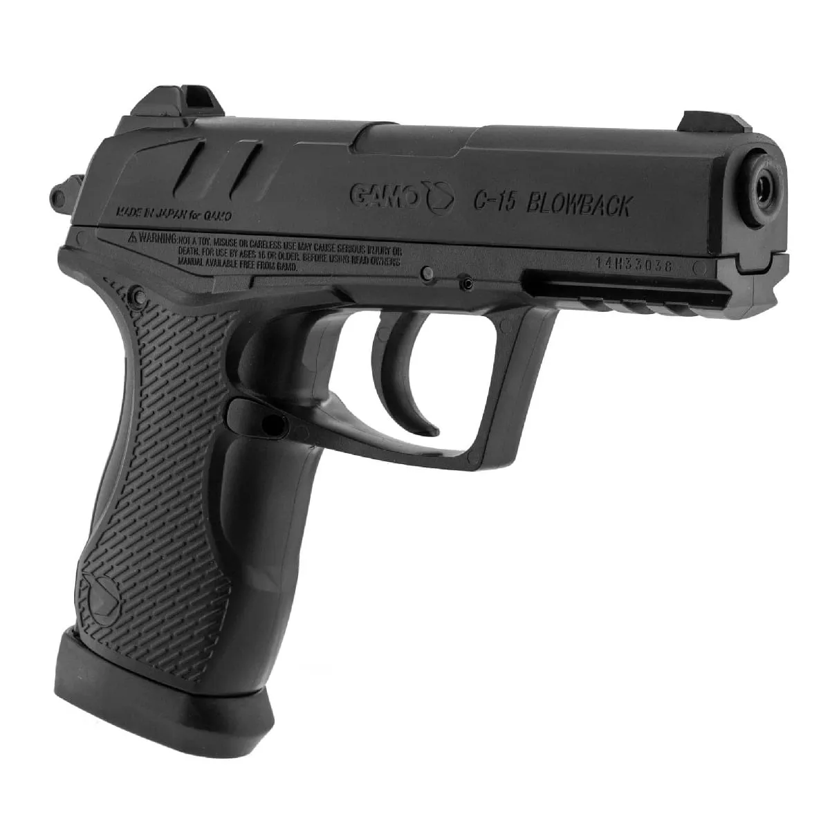 Pistola De Pressão Co2 C-15 4,5mm GBB Blowback - Gamo