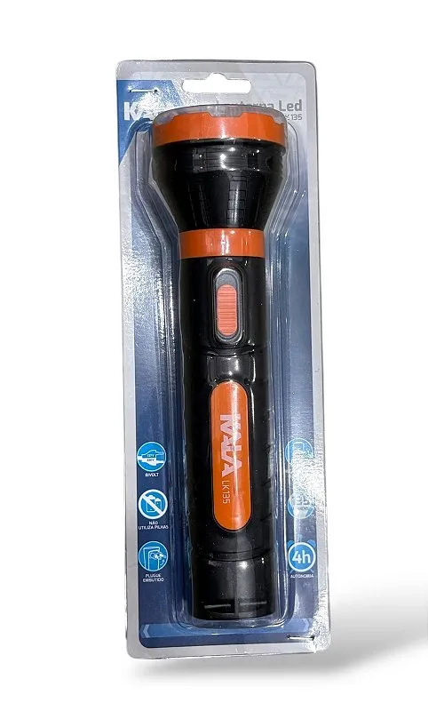 Lanterna Kala recarregável Led LK135 3W Bivolt