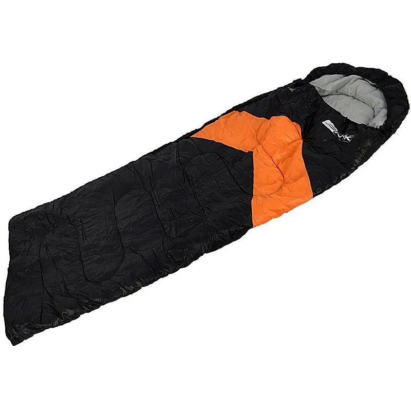 Saco de Dormir Nautika Viper Preto e Laranja - 230100-PRLJ