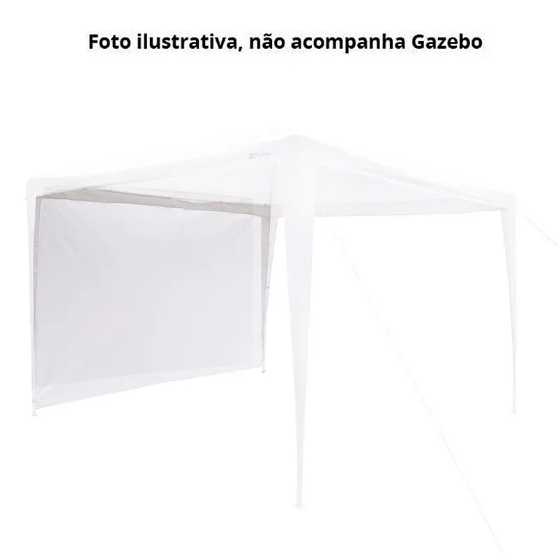 Parede para Gazebo - Tenda Fiesta Branco - Nautika