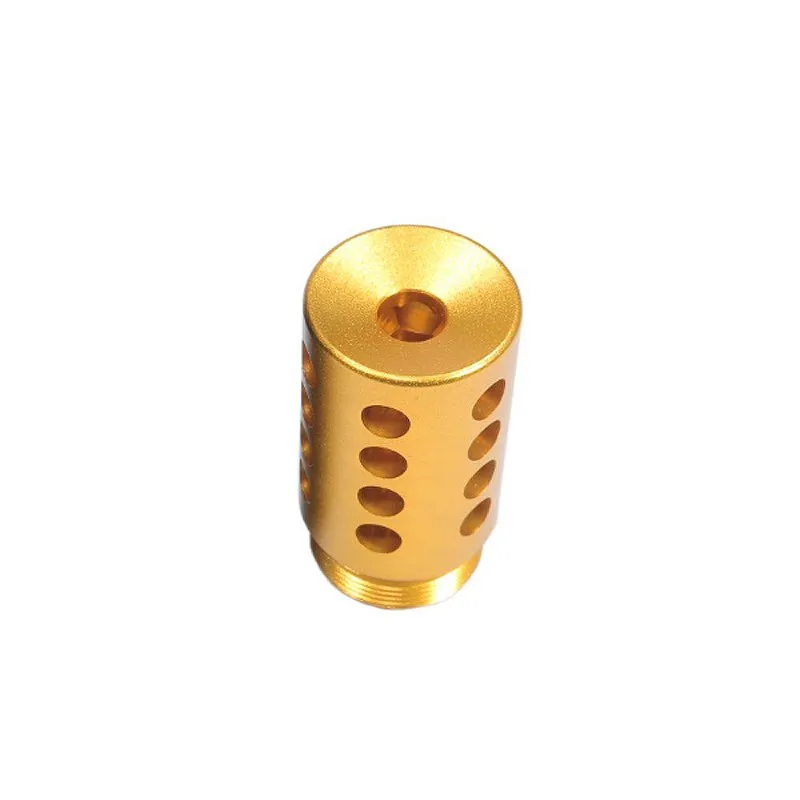 Ponteira De Muzzle Break 15.8mm Custom 07 Marauder Dourado - QuickShot