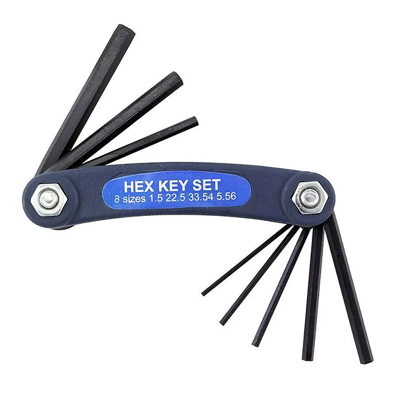 Jogo Com 8 Chaves Dobráveis Allen Aço Carbono - Western