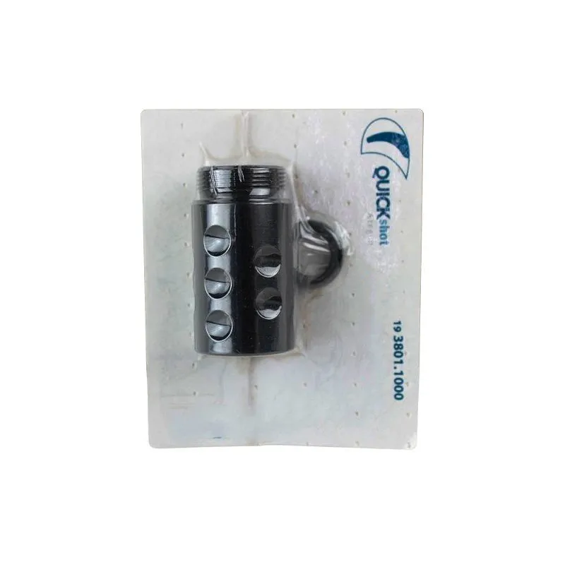 Ponteira De Muzzle Break Custom 09 Canos Ø15mm Crown Preto - QuickShot