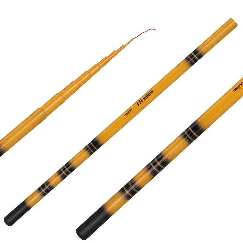 Vara Telescópica Bambu 7 Partes Fibra de Vidro 3307 3,30m - Tsuna