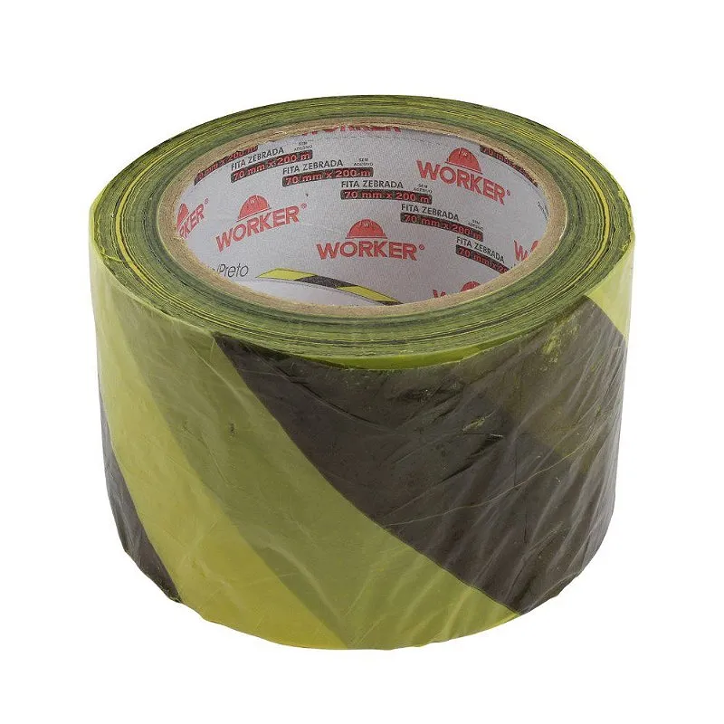 Fita Zebrada 7cm PR AM 200m - Worker