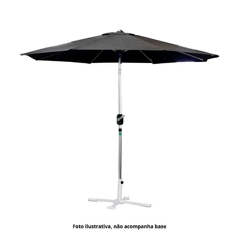 Ombrelone Paloma NTK 270 Preto - Nautika