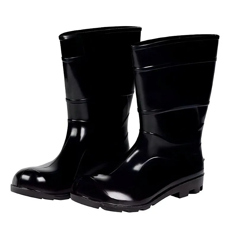 Bota PVC PR Cano Médio Com Forro N39 - Kala