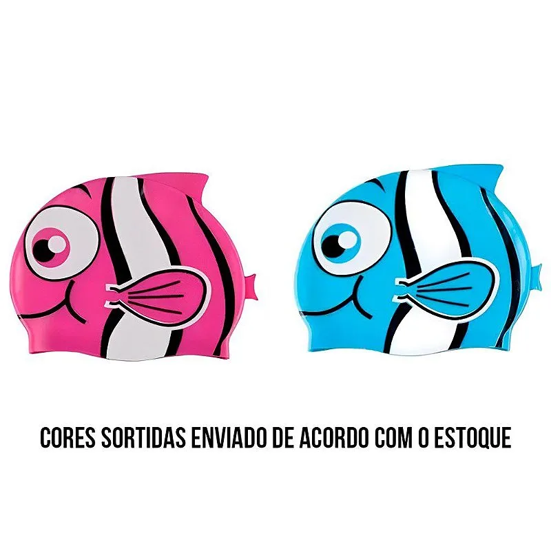Touca de Natação Silicone Peixinho - Mor