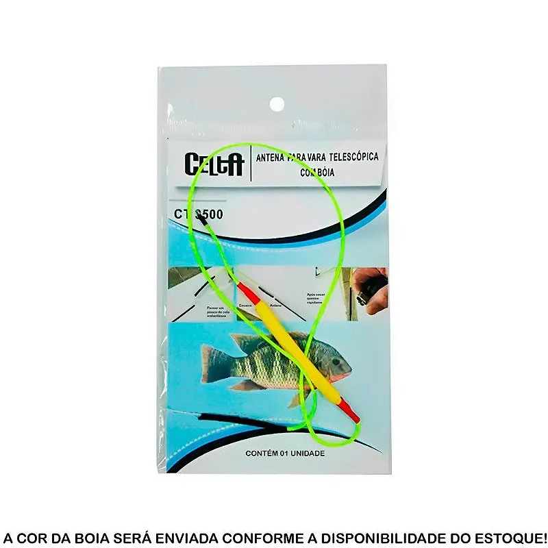 Antena Para Vara Telescópica Com Boia Sortida - Celta