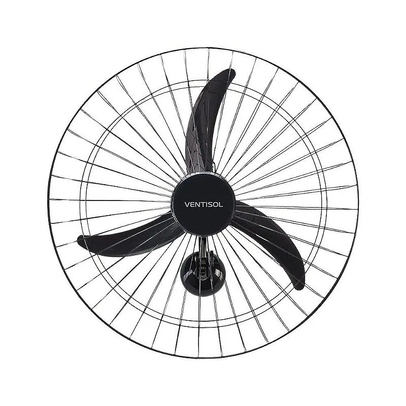 Ventilador de Parede 60cm Premium Preto - Ventisol