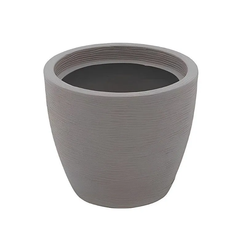 Vaso Asteca em Polietileno Concreto com Prato 24 cm - Tramontina
