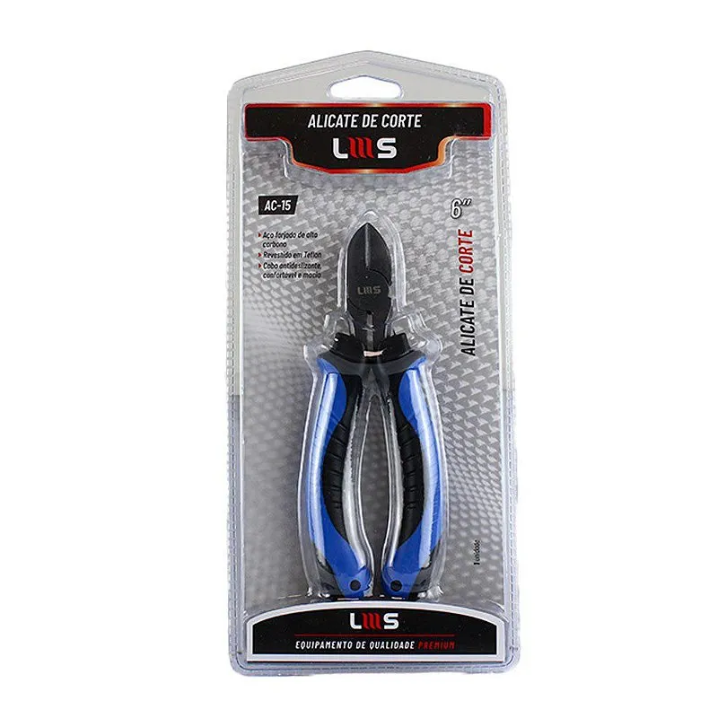 Alicate de Corte Aço Carbono Cabo Antideslizante 6'' - Lms Rods