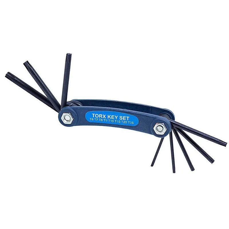 Jogo Com 8 Chaves Dobráveis Torx Aço Carbono - Western