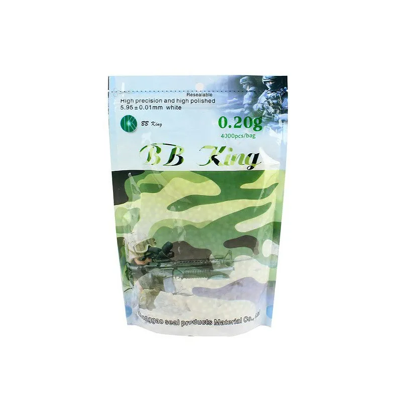 BBs Airsoft Munição Plástica 0.20g 4000un. - BB King