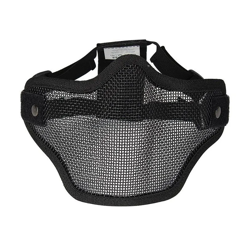 Máscara de Proteção Airsoft Swiss Arms Meia Face Preta