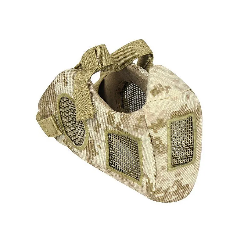 Máscara de Proteção Airsoft QGK Conquerors CS Tactical Desert Digital