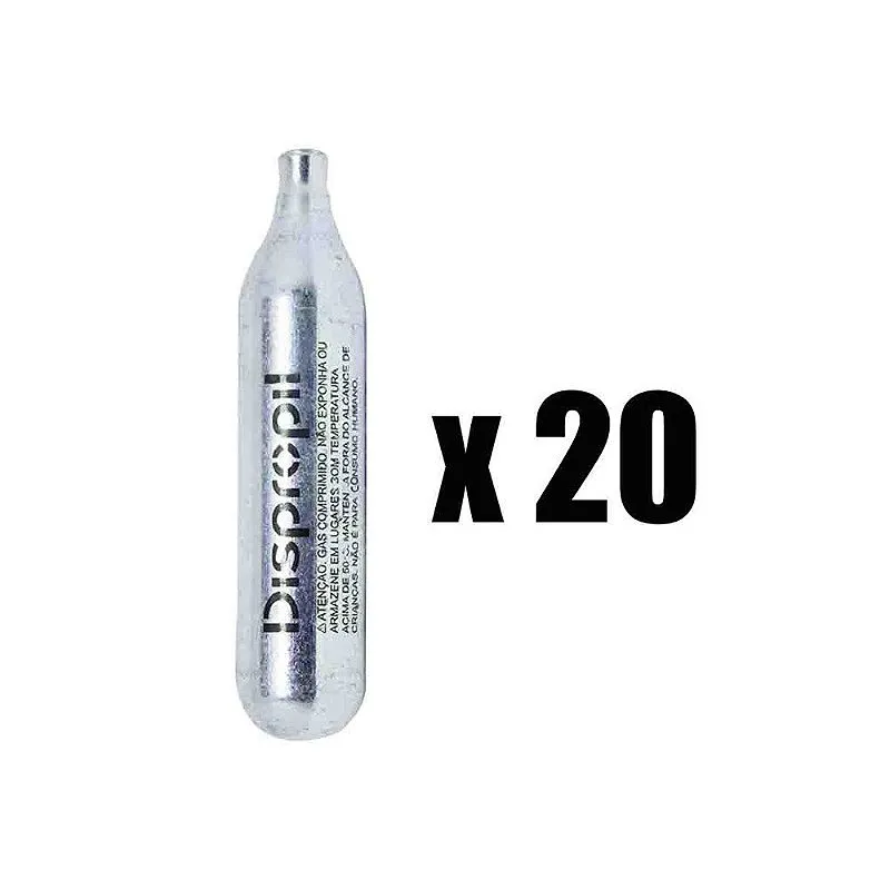 20 Cápsula de CO2 Descartável Unitário 12g - Dispropil