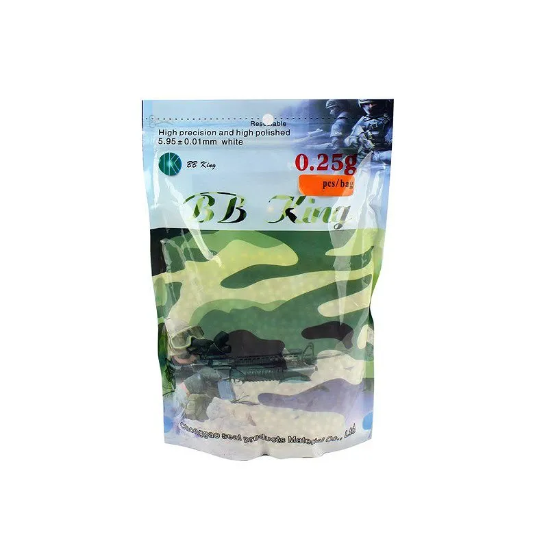 BBs Airsoft Munição Plástica 0.25g 3000un. - BB King