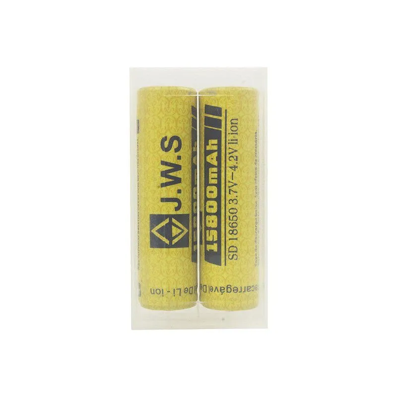 Kit 2 Baterias Recarregáveis 18650 4.2v 15800 mAh - Jws