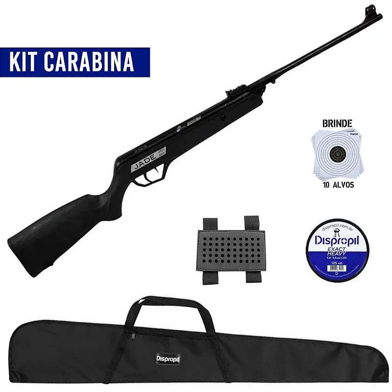 Carabina de Pressão CBC Jade News Oxidada 5.5mm + Equipamentos