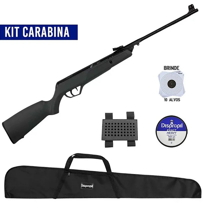 Carabina de Pressão CBC AG11 4.5mm + Equipamentos