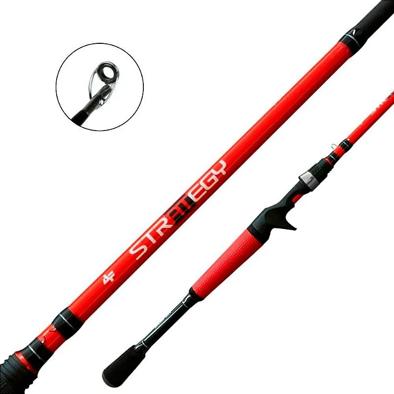 Vara Para Carretilha 601 Strategy 1.82m 7-18 Libras Carbono Tubular - Albatroz