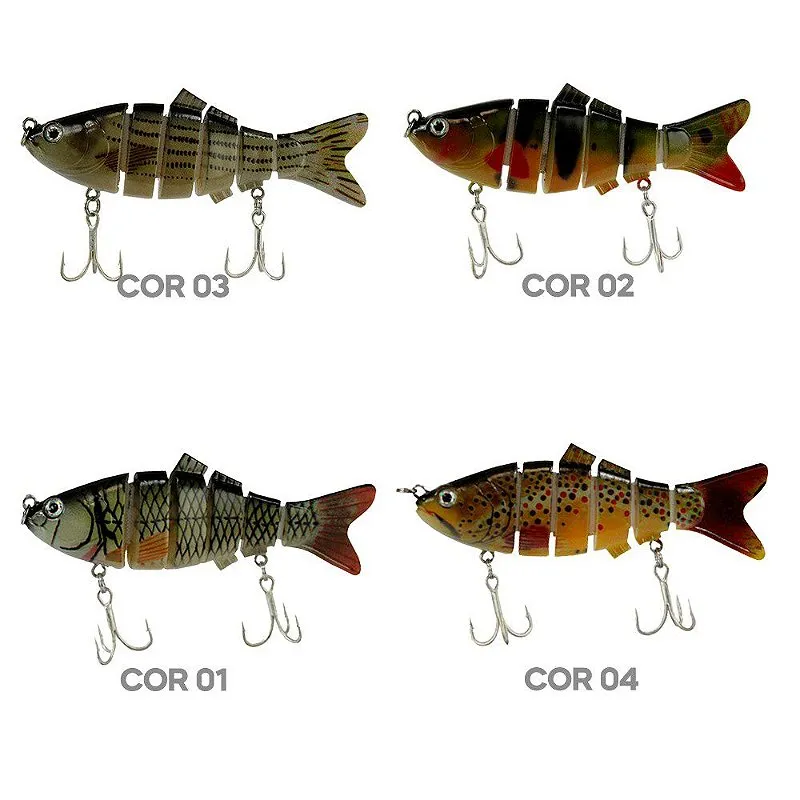 Isca Artificial Articulado HB212 Superfície 10 cm 22g - Sahara