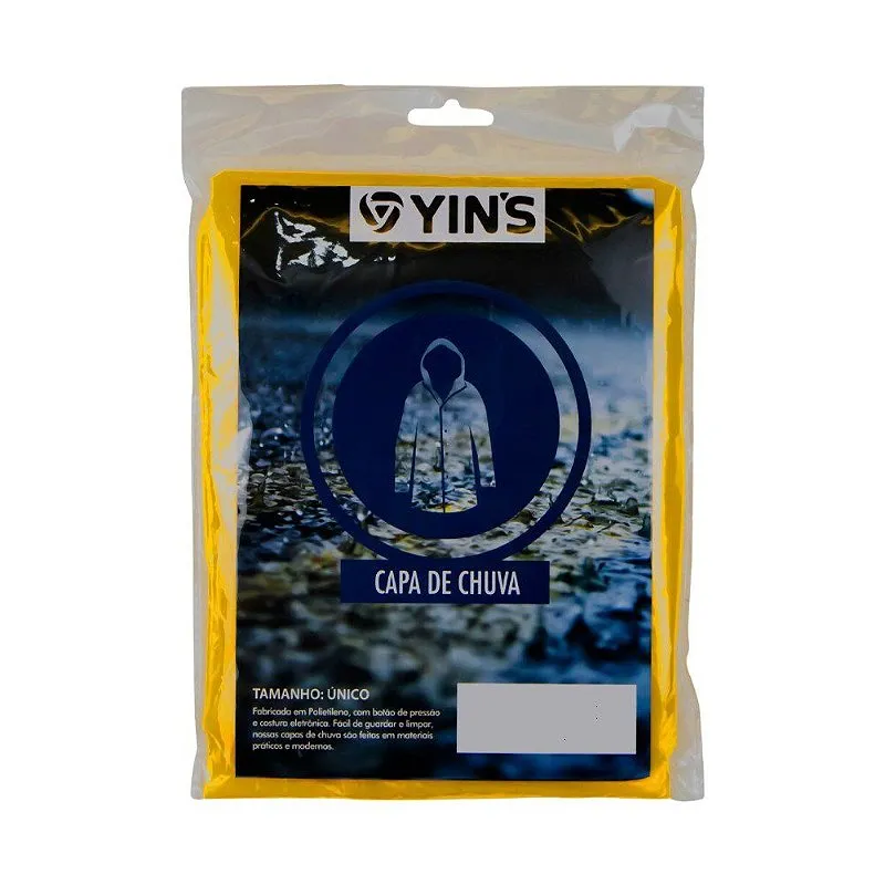 Capa De Chuva Adulto Descartável - Yins