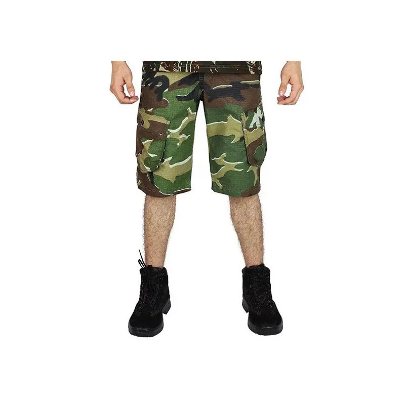 Bermuda Tática Camuflada Woodland N° 46 - Treme Terra