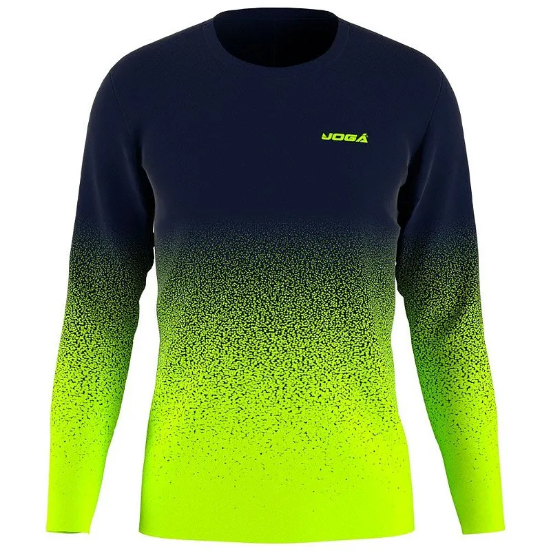 Camisa Manga Longa Degrade Azul Amarelo - Jogá