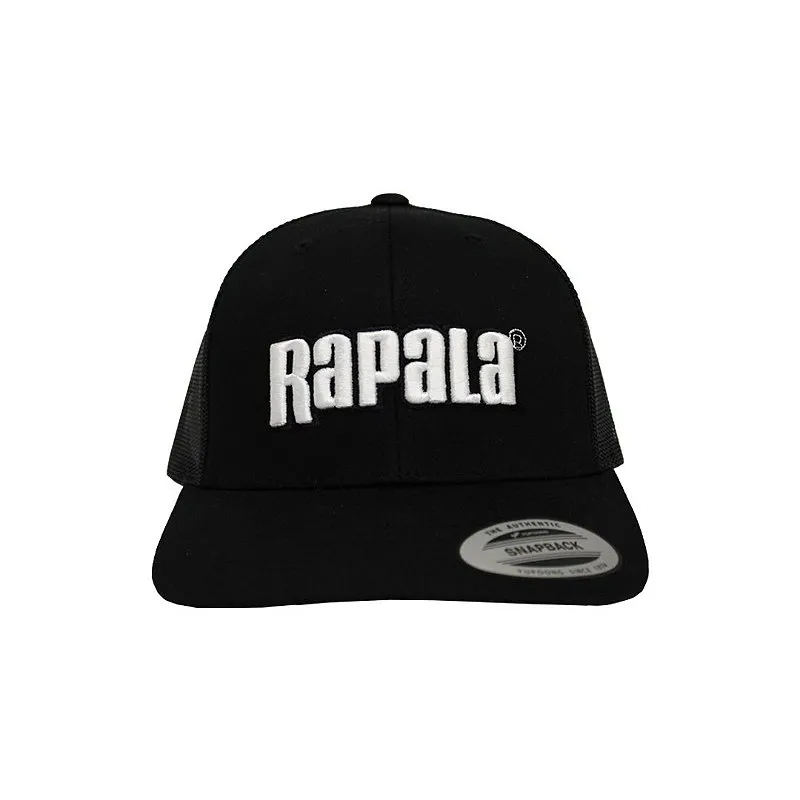 Boné Telado Preto Logo Branca - Rapala
