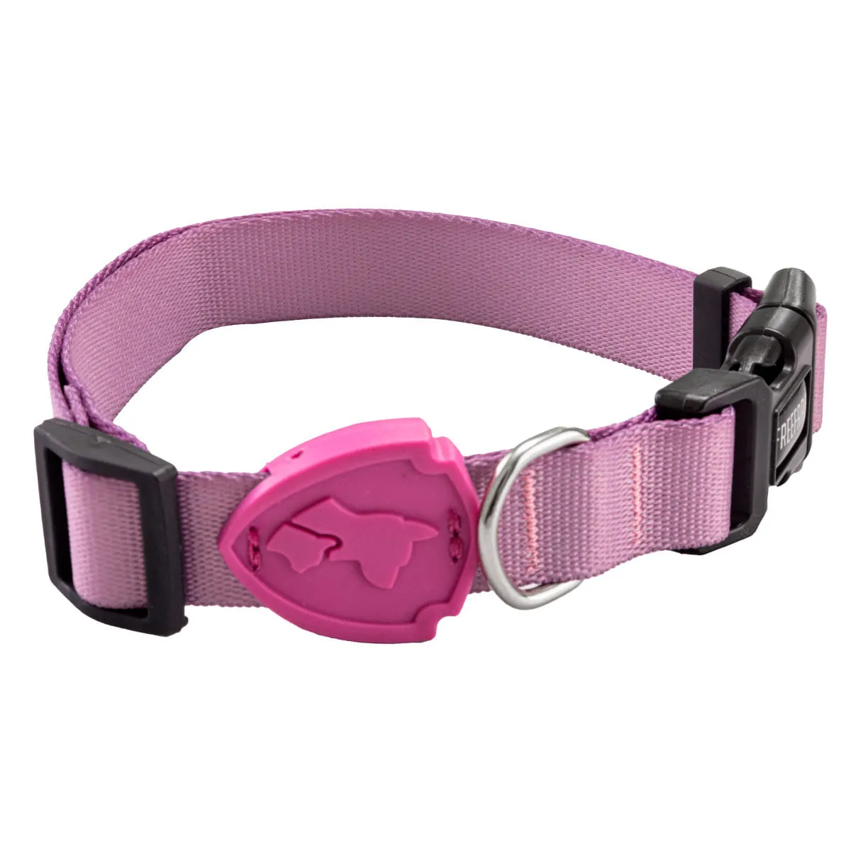 Coleira Flat Lilas - Freefaro