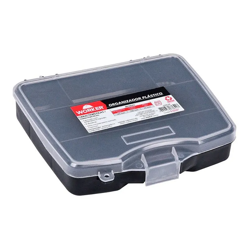 Organizador Plastico 16,5cm x 14cm com 8 Divisórias - Worker