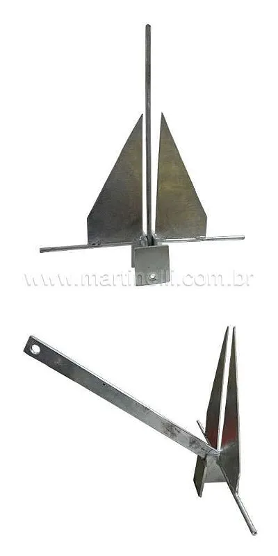Âncora Danforth galvonizada Especial - 4,5 Kg