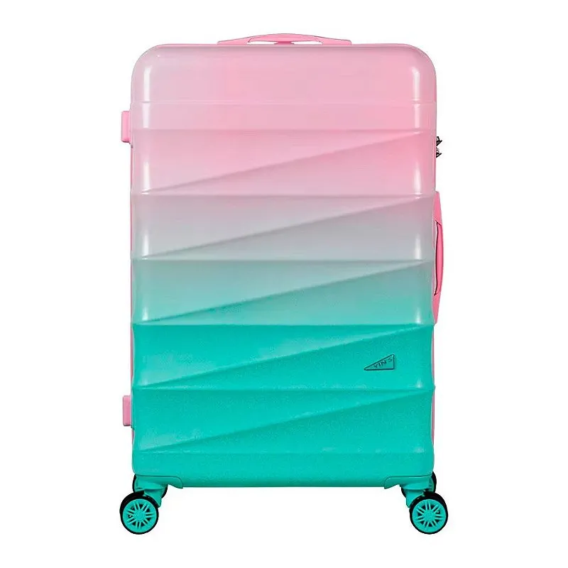 Mala De Viagem Pequena 20" ABS Gradiente Rodas 360.º Cadeado - Yins